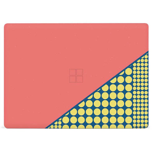 Coral Diagonal Split Surface Laptop 2 Skin